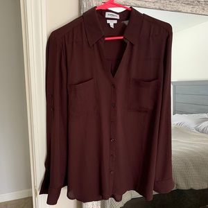 Express fitted button up